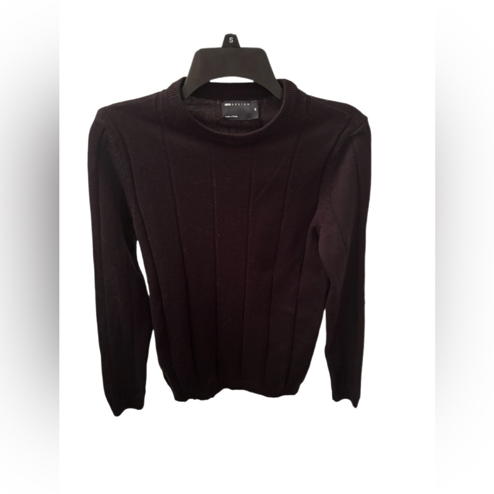 ASOS Design Women's Ribbed Long Sleeve Knit Sweater - Black
